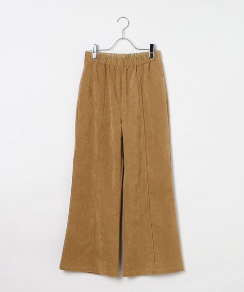 LEPSIM(レプシィム)の「ストレッチ起毛フレアパンツ 1061798(その他パンツ・レディース・カーキ/キャメル・FREE)」の2枚目の写真