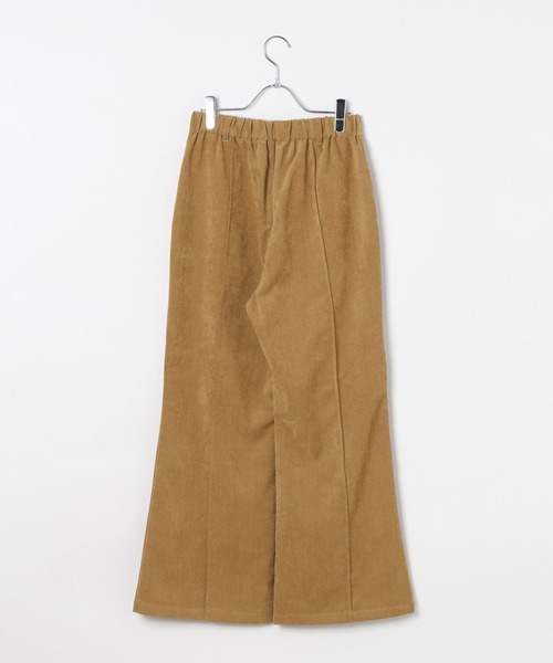 LEPSIM(レプシィム)の「ストレッチ起毛フレアパンツ 1061798(その他パンツ・レディース・カーキ/キャメル・FREE)」の3枚目の写真