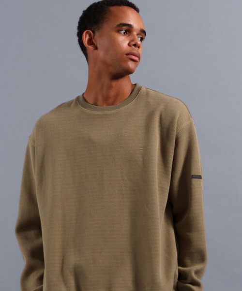 NUMERALS（ヌメラルズ）の「[NUMERALS]EVERYDAY WARMTH WAFFLE PULLOVER（Tシャツ/カットソー・メンズ・ベージュ/グリーン/ブラック/オレンジ・MEDIUM/LARGE）」の10枚目の写真