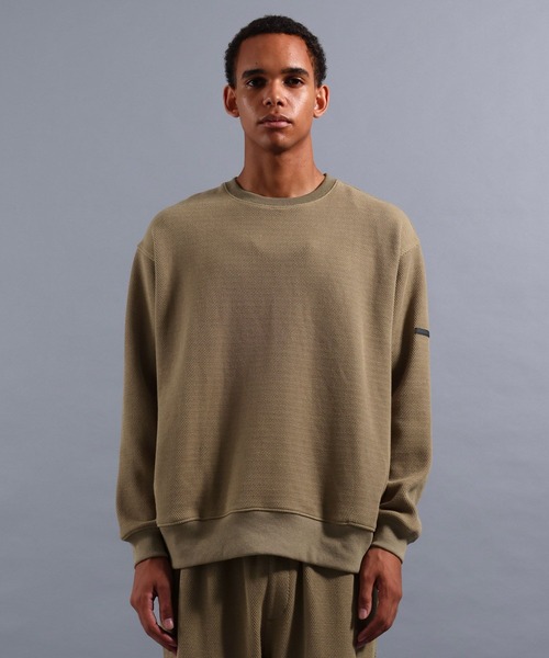 NUMERALS（ヌメラルズ）の「[NUMERALS]EVERYDAY WARMTH WAFFLE PULLOVER（Tシャツ/カットソー・メンズ・ベージュ/グリーン/ブラック/オレンジ・MEDIUM/LARGE）」の22枚目の写真