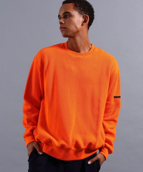 NUMERALS（ヌメラルズ）の「[NUMERALS]EVERYDAY WARMTH WAFFLE PULLOVER（Tシャツ/カットソー・メンズ・ベージュ/グリーン/ブラック/オレンジ・MEDIUM/LARGE）」の20枚目の写真