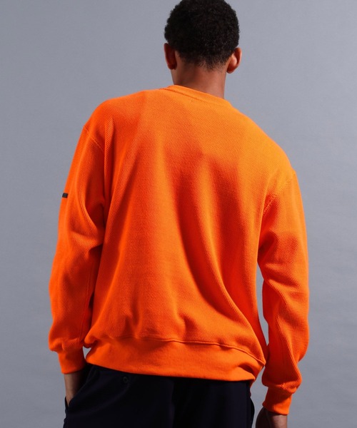 NUMERALS（ヌメラルズ）の「[NUMERALS]EVERYDAY WARMTH WAFFLE PULLOVER（Tシャツ/カットソー・メンズ・ベージュ/グリーン/ブラック/オレンジ・MEDIUM/LARGE）」の21枚目の写真