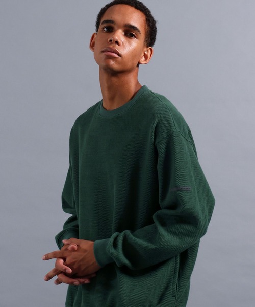 NUMERALS（ヌメラルズ）の「[NUMERALS]EVERYDAY WARMTH WAFFLE PULLOVER（Tシャツ/カットソー・メンズ・ベージュ/グリーン/ブラック/オレンジ・MEDIUM/LARGE）」の15枚目の写真