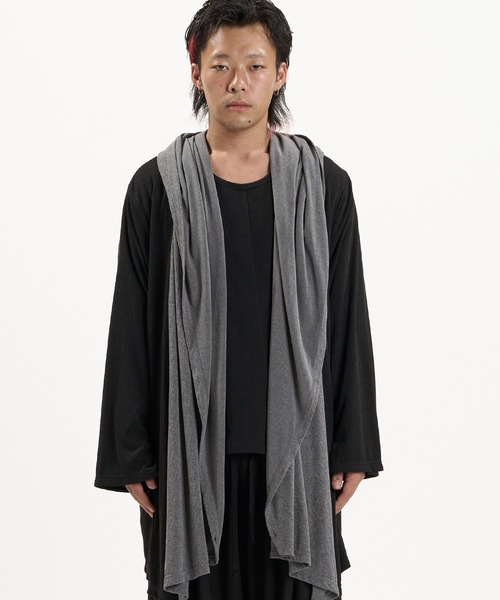 NO ID.(ノーアイディ)の「【NO ID.】Hood Drape Gown / フード ドレープ ガウン(カーディガン/ボレロ・メンズ・ブラック/その他23・ONE SIZE)」の21枚目の写真