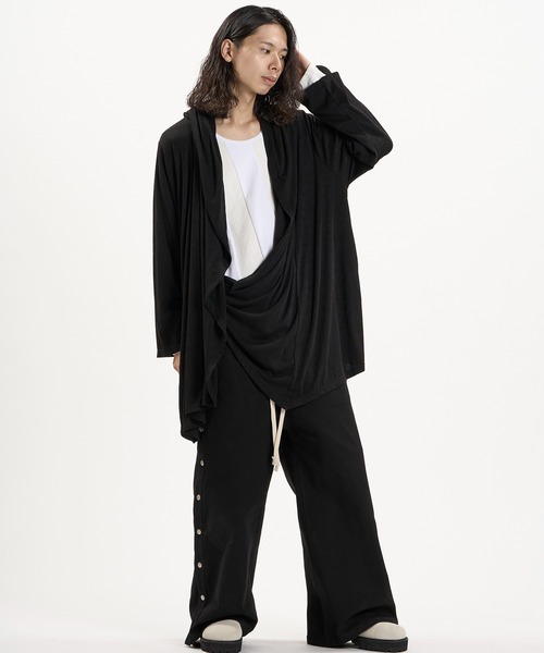 NO ID.(ノーアイディ)の「【NO ID.】Hood Drape Gown / フード ドレープ ガウン(カーディガン/ボレロ・メンズ・ブラック/その他23・ONE SIZE)」の17枚目の写真
