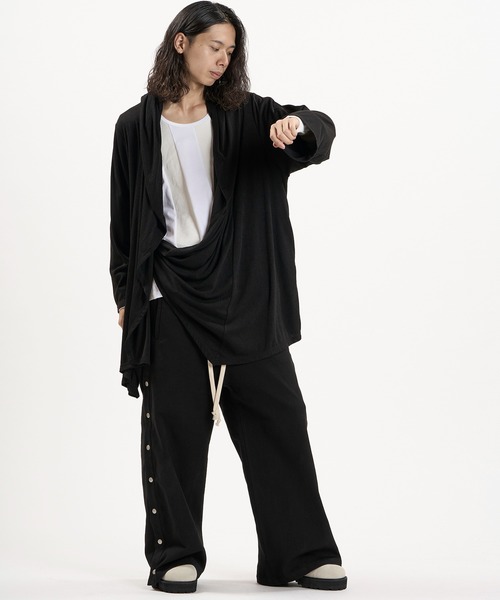 NO ID.(ノーアイディ)の「【NO ID.】Hood Drape Gown / フード ドレープ ガウン(カーディガン/ボレロ・メンズ・ブラック/その他23・ONE SIZE)」の19枚目の写真