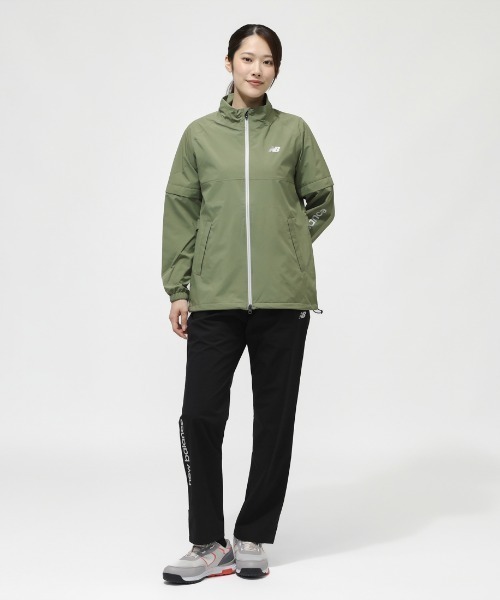 NEW BALANCE（ニューバランス）の「ニューバランス New Balance  S RAIN WEAR (Set up)（ナイロンジャケット・レディース・カーキ/ブラック・S/M/L）」の2枚目の写真