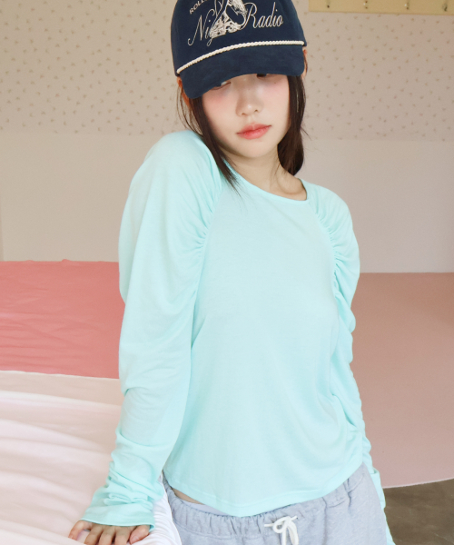 KIKOZY（キコジ）の「［New］Shiring ロングスリーブトップ_Mint（Tシャツ/カットソー・レディース・その他・FREE）」の5枚目の写真