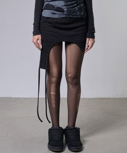 FANCY CLUB(ファンシークラブ)の「A'GEM/9 × .kom 『FANCY CLUB/ファンシークラブ』 OVERLAY SHORTS/オーバーレイショーツ(その他パンツ・レディース・ブラック/グレー・FREE)」の11枚目の写真