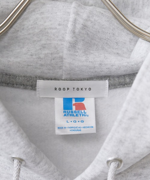 Russell Athletic(ラッセルアスレティック)の「【ROOPTOKYO別注】Russell Athletic/ラッセルアスレティック DRI POWER FLEECE ピスネーム プルオーバーパーカー メンズ レディース 刺繍 ブランドロゴ 保温 2026秋冬 秋服 冬服(パーカー・メンズ・ホワイト/ブラック/グレー/クリアレッド・S/M/L/XL/XXL)」の12枚目の写真