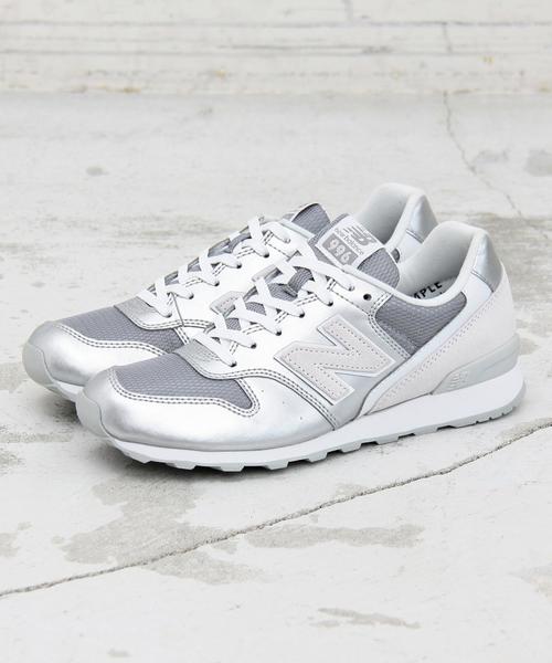 NEW BALANCE（ニューバランス）の「＜new balance（ニューバランス）＞∵WR996 スニーカー ◆（スニーカー・レディース・ホワイト/ブラック/シルバー・23cm/23.5cm/24.5cm/25cm/24cm）」の6枚目の写真
