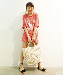 【Casual】OLDHAMプリントTシャツ