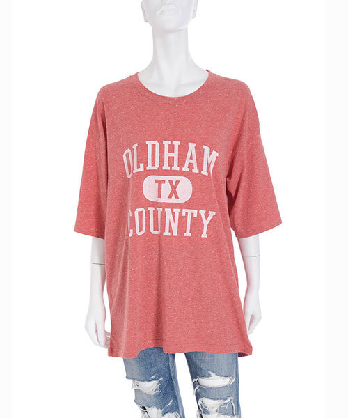 Ungrid(アングリッド)の「【Casual】OLDHAMプリントTシャツ(Tシャツ/カットソー・レディース・オフホワイト/グレー/レッド・FREE)」の4枚目の写真