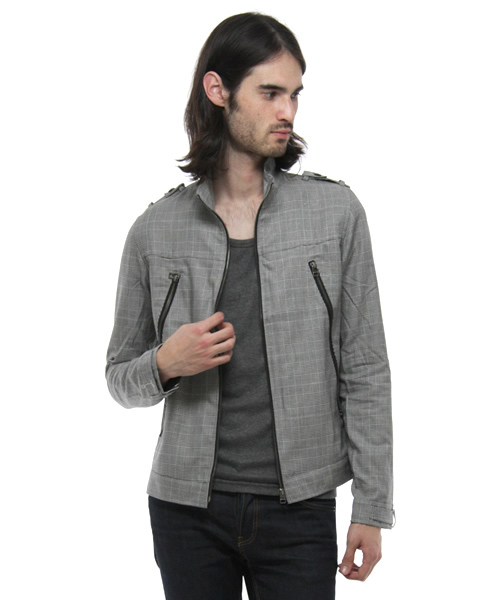 SHIPS JET BLUE（シップスジェットブルー）の「TWIN ZIP SHIRT/BLOUSON（ブルゾン・メンズ・ブラック/グレー系その他/グレー・SMALL/MEDIUM/LARGE）」の8枚目の写真