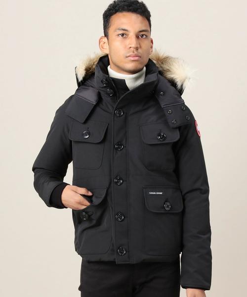 CANADA GOOSE（カナダグース）の「＜CANADA GOOSE（カナダグース）＞ RUSSELL/ダウンジャケット（ダウンジャケット/コート・メンズ・ブラック/オリーブ・SMALL/MEDIUM/X-SMALL/LARGE）」の2枚目の写真
