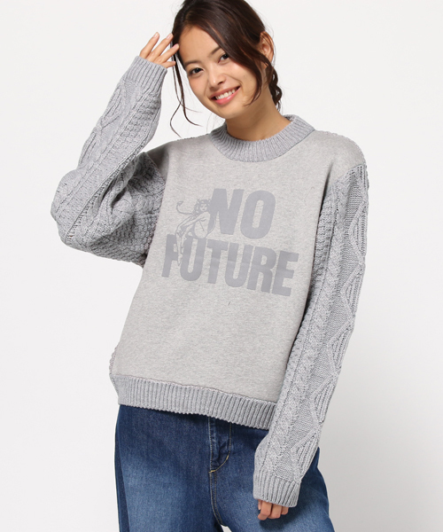 ヒステリックグラマー　薄手ニット　柔らか綿100 used加工 楽天市場】HYSTERIC GLAMOUR ヒステリックグラマー ニット