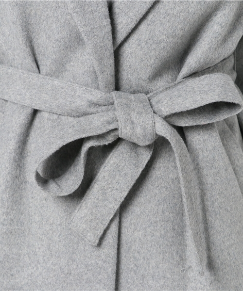 archives（アルシーヴ）の「ウールチェスターガウンコート（チェスターコート・レディース・キャメル/グレー・MEDIUM）」の10枚目の写真