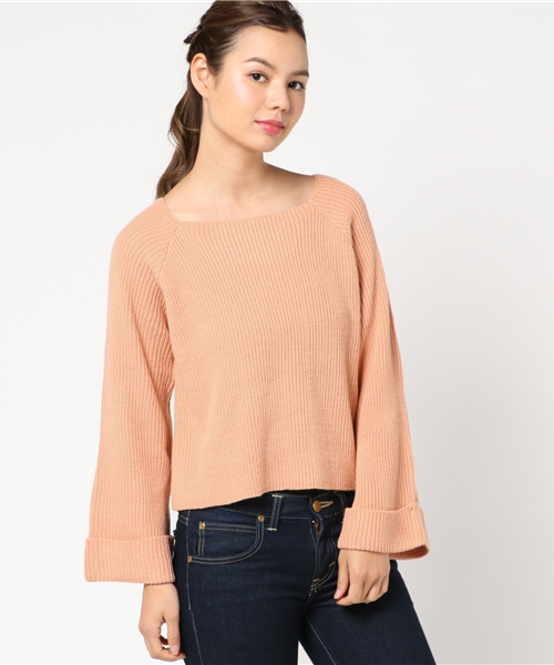 WEGO（ウィゴー）の「WEGO/ワイドスリーブニット（ニット/セーター・レディース・ピンク系その他/杢グレー/ホワイト/オレンジ系その他2・FREE）」の19枚目の写真