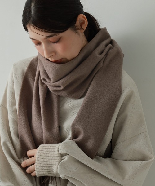 Filomo カシミヤ100% マフラー Filomo]極やわカシミヤ100％マフラーストール （キャメル