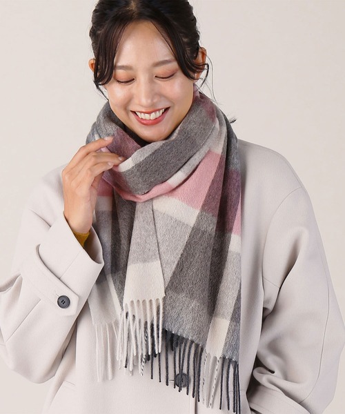 カシミヤ100%マフラー無地（マフラー）｜Filomo（フィローモ）の