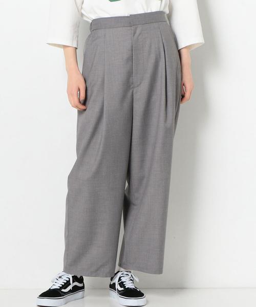 Another Edition(アナザーエディション)の「スラックスパンツ ベルト付◆(その他パンツ・レディース・ライトグレー・FREE)」の1枚目の写真