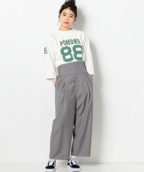 Another Edition(アナザーエディション)の「スラックスパンツ ベルト付◆(その他パンツ・レディース・ライトグレー・FREE)」の6枚目の写真