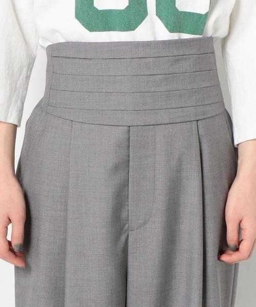 Another Edition(アナザーエディション)の「スラックスパンツ ベルト付◆(その他パンツ・レディース・ライトグレー・FREE)」の2枚目の写真