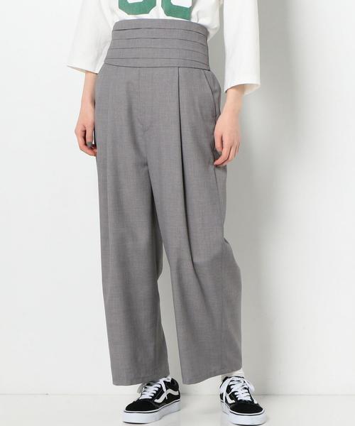 Another Edition(アナザーエディション)の「スラックスパンツ ベルト付◆(その他パンツ・レディース・ライトグレー・FREE)」の3枚目の写真