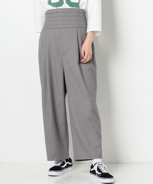 Another Edition(アナザーエディション)の「スラックスパンツ ベルト付◆(その他パンツ・レディース・ライトグレー・FREE)」の4枚目の写真