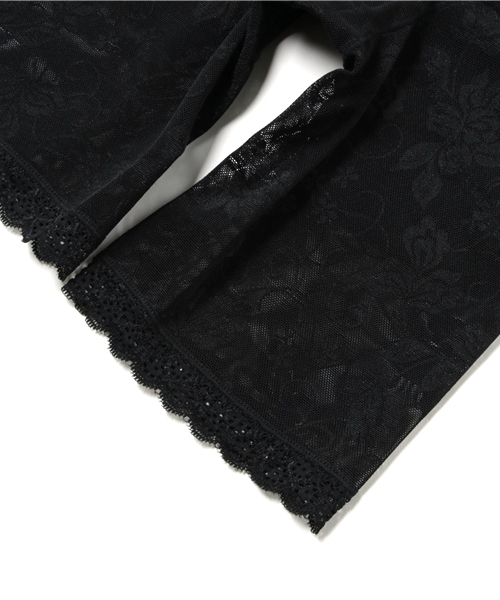 tu-hacci（ツーハッチ）の「骨盤・ヒップケア！総レースハイウエスト骨盤ガードル【スーパーロング丈】（インナーウェア/肌着・レディース・ブラック/ベージュ・X-LARGE/SMALL/MEDIUM/LARGE/XXX-LARGE/XXXX-LARGE）」の4枚目の写真