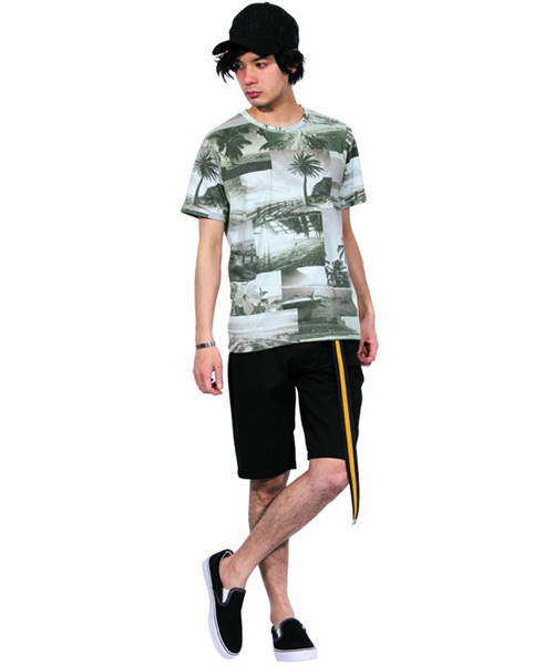 ８(eight)（エイト）の「パッチワーク 半袖Tシャツ ビーチT（Tシャツ/カットソー・メンズ・B/A/C・LARGE/MEDIUM）」の4枚目の写真