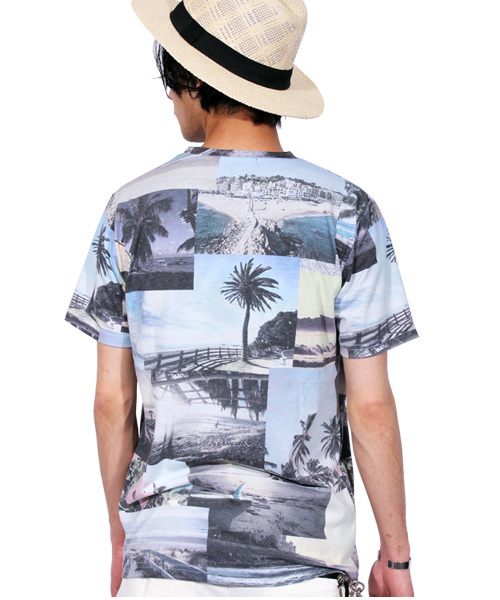 ８(eight)（エイト）の「パッチワーク 半袖Tシャツ ビーチT（Tシャツ/カットソー・メンズ・B/A/C・LARGE/MEDIUM）」の17枚目の写真