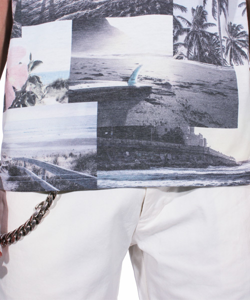 ８(eight)（エイト）の「パッチワーク 半袖Tシャツ ビーチT（Tシャツ/カットソー・メンズ・B/A/C・LARGE/MEDIUM）」の11枚目の写真