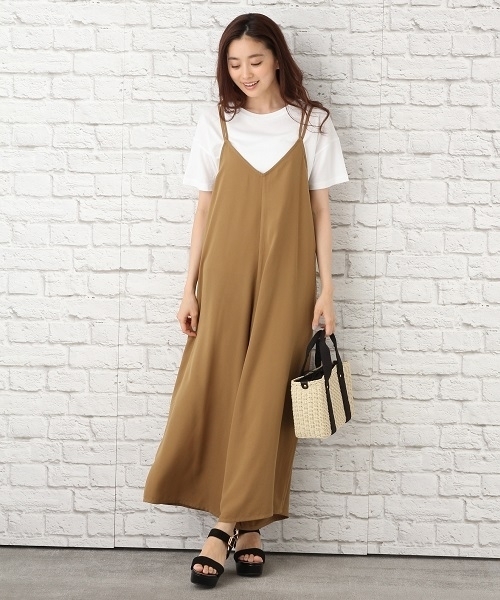 LEPSIM(レプシィム)の「ポリエステル100ワイドオールインワン 762908(つなぎ/オールインワン・レディース・ブラック/ダークベージュ/ドット・FREE)」の22枚目の写真