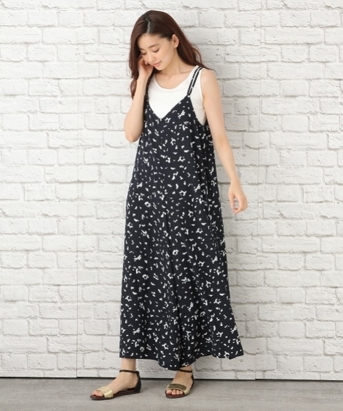 LEPSIM(レプシィム)の「ポリエステル100ワイドオールインワン 762908(つなぎ/オールインワン・レディース・ブラック/ダークベージュ/ドット・FREE)」の15枚目の写真