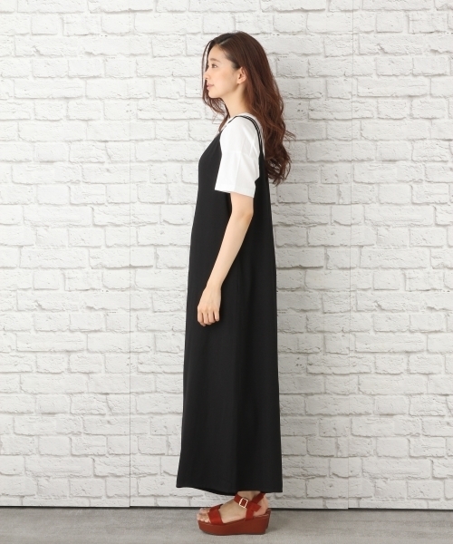 LEPSIM(レプシィム)の「ポリエステル100ワイドオールインワン 762908(つなぎ/オールインワン・レディース・ブラック/ダークベージュ/ドット・FREE)」の16枚目の写真