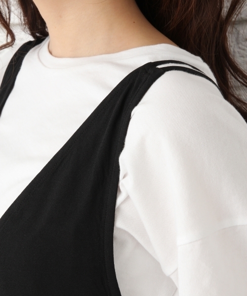 LEPSIM(レプシィム)の「ポリエステル100ワイドオールインワン 762908(つなぎ/オールインワン・レディース・ブラック/ダークベージュ/ドット・FREE)」の8枚目の写真