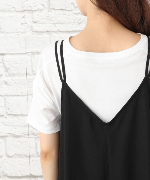 LEPSIM(レプシィム)の「ポリエステル100ワイドオールインワン 762908(つなぎ/オールインワン・レディース・ブラック/ダークベージュ/ドット・FREE)」の11枚目の写真