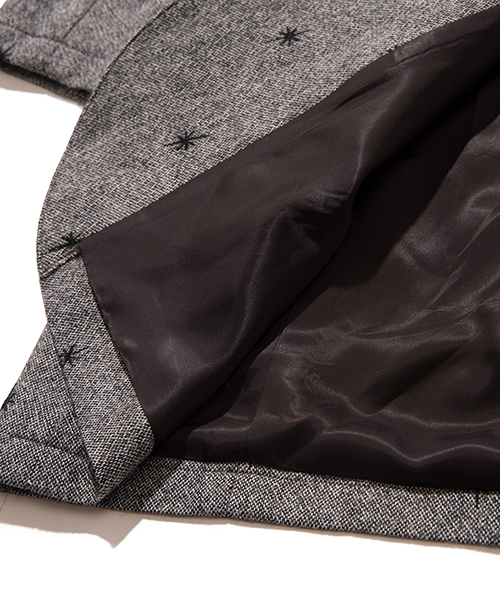 glamb(グラム)の「Tweed chester coat(チェスターコート・メンズ・グレー/ブラック・4/1/3/2/0)」の6枚目の写真