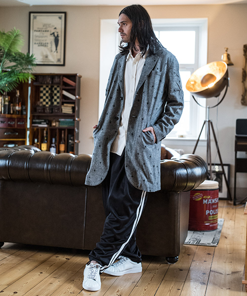 glamb(グラム)の「Tweed chester coat(チェスターコート・メンズ・グレー/ブラック・4/1/3/2/0)」の14枚目の写真