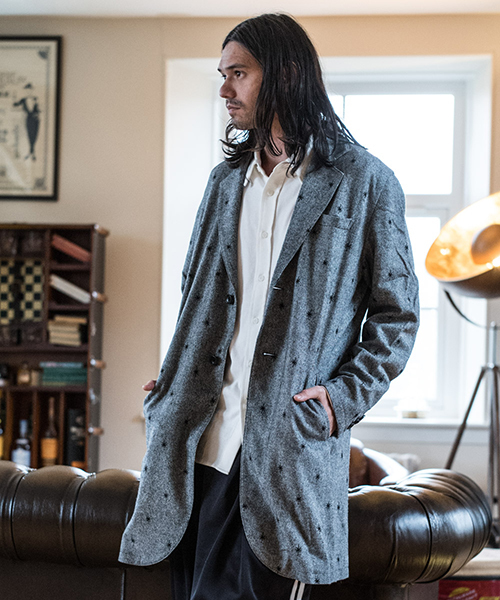 glamb(グラム)の「Tweed chester coat(チェスターコート・メンズ・グレー/ブラック・4/1/3/2/0)」の15枚目の写真