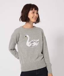 GLOBAL WORK | スワンジャガードプルオーバー長袖/765605(ニット/セーター)