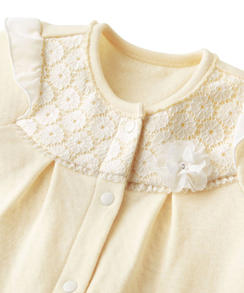 お花レースのツーウェイオール（ロンパース）｜MIKI HOUSE（ミキハウス）