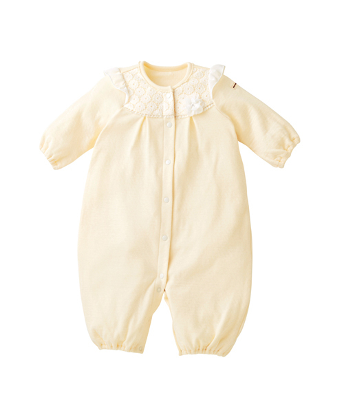 お花レースのツーウェイオール（ロンパース）｜MIKI HOUSE（ミキハウス）