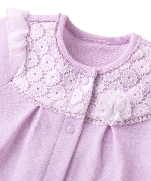 お花レースのツーウェイオール（ロンパース）｜MIKI HOUSE（ミキハウス）