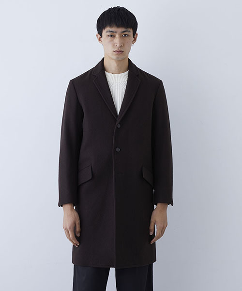 FACTOTUM（ファクトタム）の「【FACTOTUM】別注メリノウールチェスターコート（チェスターコート・メンズ・ブラウン/ブラック・44/46）」の5枚目の写真