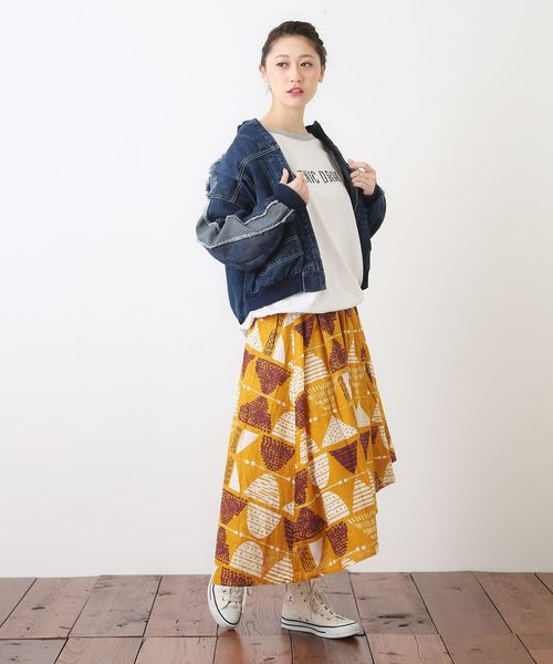 CUBE SUGAR（キューブシュガー）の「やわらかデニム ジップアップリブブルゾン（デニムジャケット・レディース・インディゴブルー/ブルー・M）」の18枚目の写真