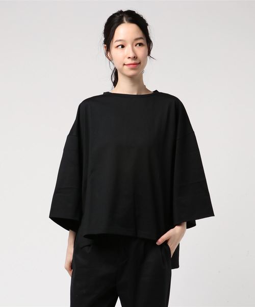JOURNAL STANDARD（ジャーナルスタンダード）の「クリアジャージークルーネックソデロールアッププルオーバー（Tシャツ/カットソー・レディース・ホワイト/ブラック/マスタード/ブルー系その他・FREE）」の20枚目の写真