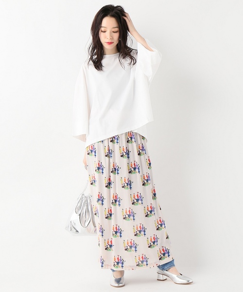 JOURNAL STANDARD（ジャーナルスタンダード）の「クリアジャージークルーネックソデロールアッププルオーバー（Tシャツ/カットソー・レディース・ホワイト/ブラック/マスタード/ブルー系その他・FREE）」の18枚目の写真