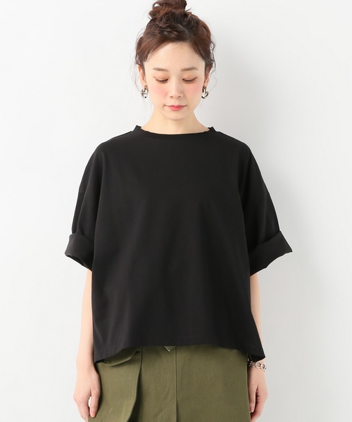 JOURNAL STANDARD（ジャーナルスタンダード）の「クリアジャージークルーネックソデロールアッププルオーバー（Tシャツ/カットソー・レディース・ホワイト/ブラック/マスタード/ブルー系その他・FREE）」の16枚目の写真